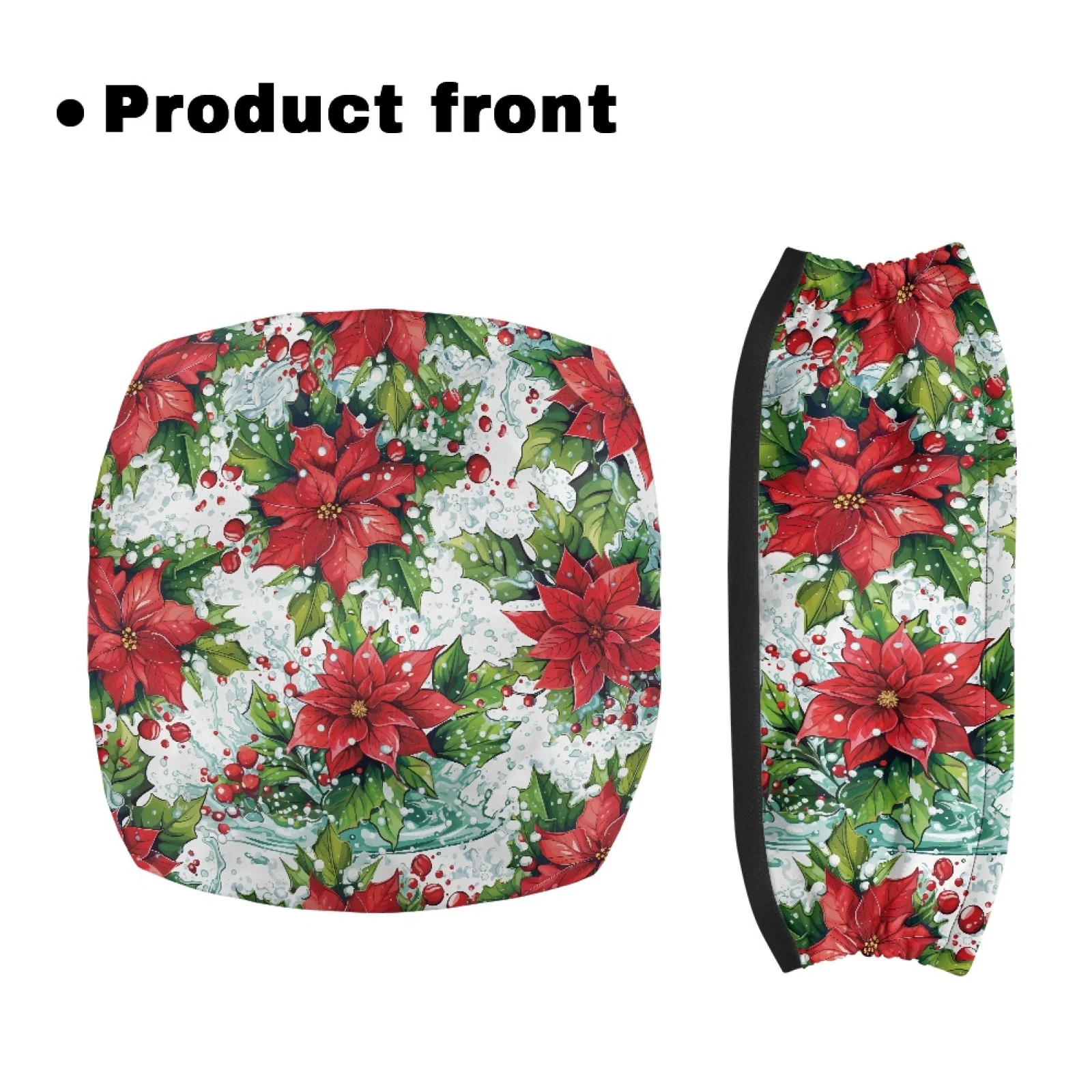 Coloranimal Poinsettia Set of 2 Seat & Backrest Cover Set Walker Cover for Parents Outdoors