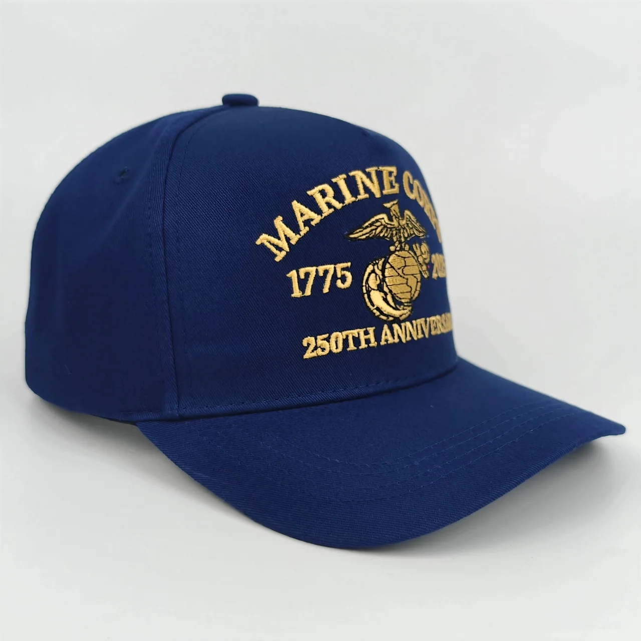 Offizielle Baseballkappe zum 250. Jubiläum des U.S. Marine Corps - Gestrickt mit 1775 - 2025 Logomuster, Verziert mit dem Amerikanischen F – Detail 15