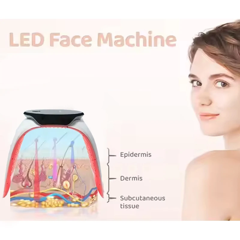 7 Colors LED Facial Mask Beauty Light Therapy Machine Spray Led Treatment Light PDT Facial Beauty Machine SPA Facial Skin Care