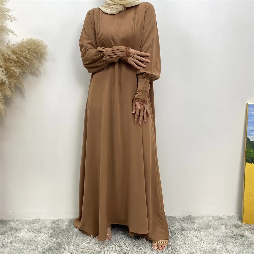 

Simple Luxury Muslim Dress Women Zip-up Arab Turkish Cardigan Abayas for Women Party Dresses Abaya Dubai Kaftan Femme Musulman