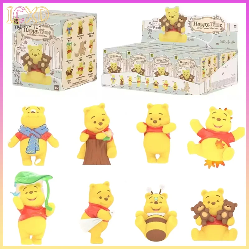 

Новая оригинальная серия Винни-Пух Happy Times, слепая коробка, модные игрушечные фигурки, настольные украшения, товары в стиле аниме, подарок на Хэллоуин