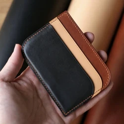 DIY leather craft Die cut Micro Sleeve Wallet simple card holder Card Case knife cutting dies hand punch tool