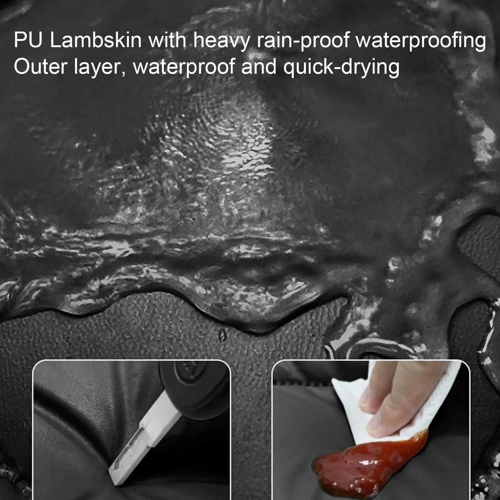 

Scooter Windproof Leg Cover Windproof PU Leather Waterproof Thickened Motorcycle Wind Guard For Men Women Cold Weather Rainy