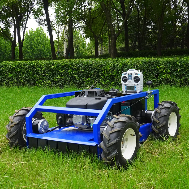 تخصيص الذكية الكهربائية 4-السكتة الدماغية روبوت جزازة العشب التحكم عن بعد اللاسلكي ذاتية الدفع مع ميزة العمل التلقائي