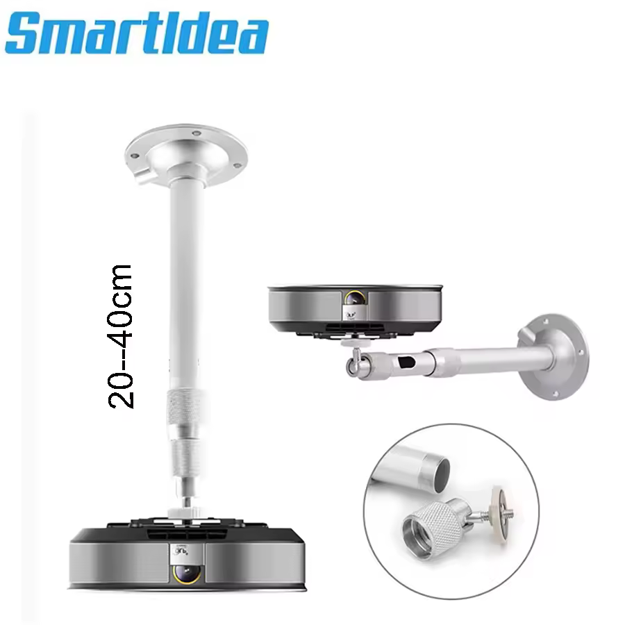 Universal portable mini projector ceiling mount wall bracket aluminum alloy security camera brack 20-40cm adjustable 6mm screw