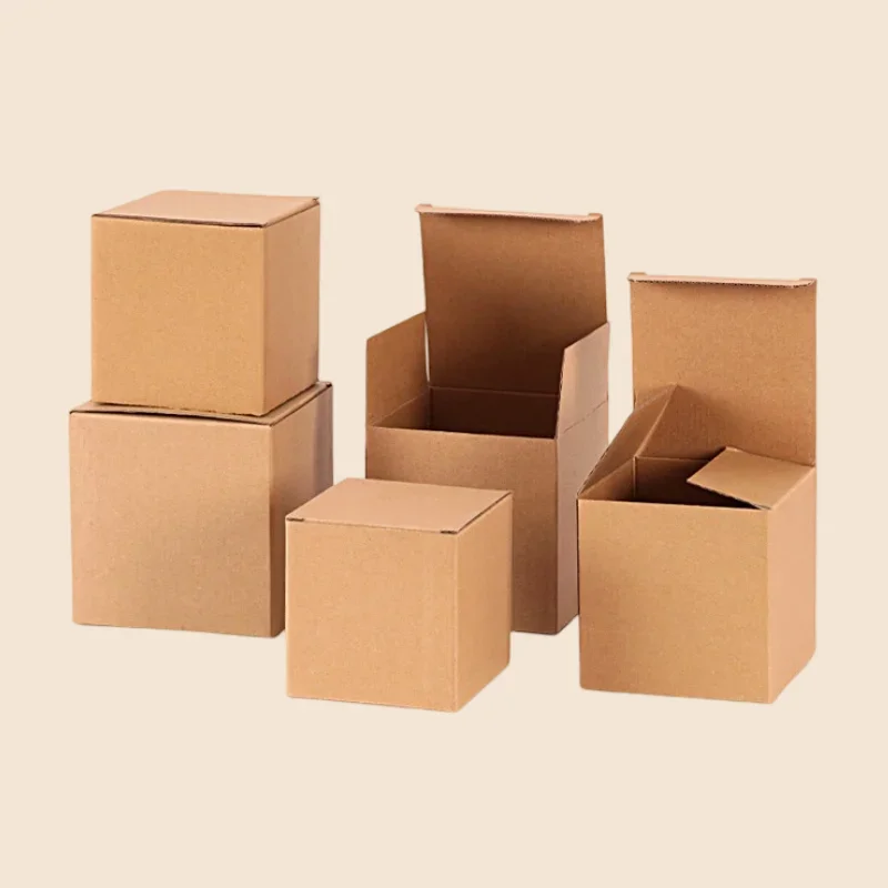 

20pcs Empty hard Paper Packaging Box Rectangular Corrugated Box Outer Packaging Universal Cardboard Paper Carton Box