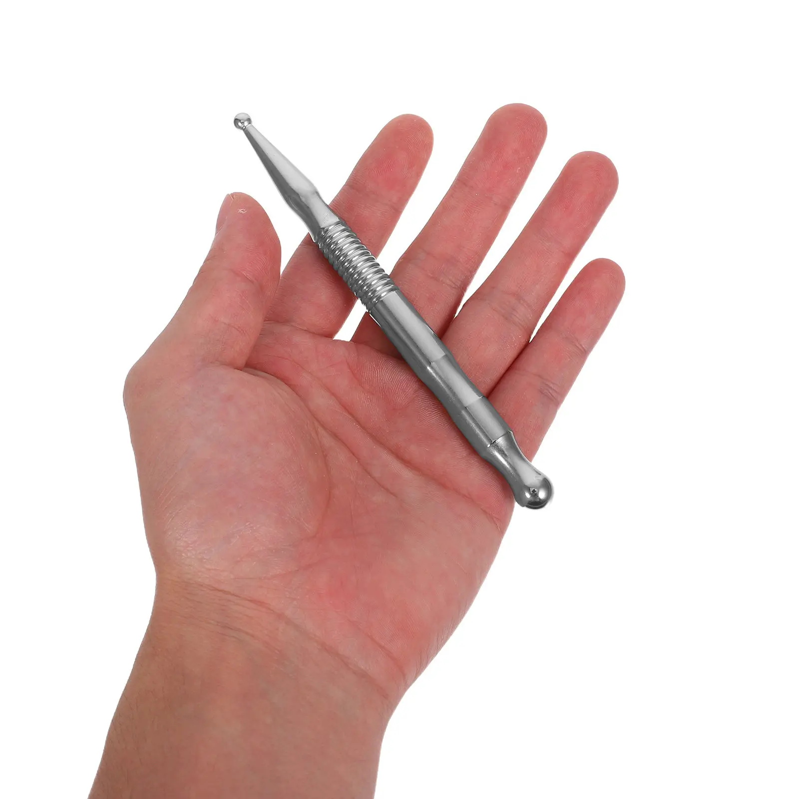 

Массажная ручка из нержавеющей стали для глубокого воздействия на ткани, точечного массажа лица и тела, инструмент для расслабления, акупрессурная ручка