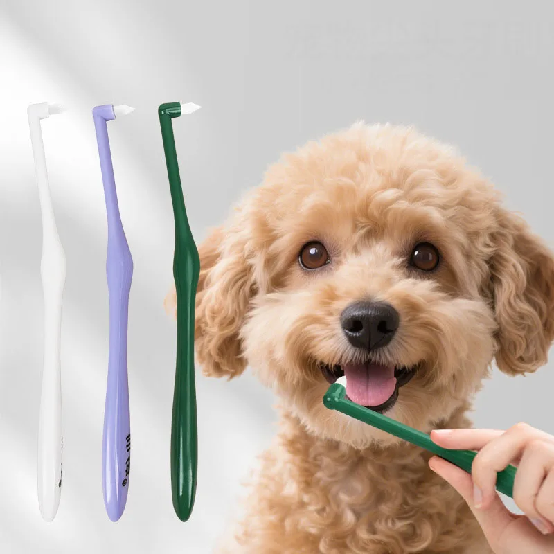 

Small head soft bristled pet toothbrush suitable for dogs , puppies and kittens, gentle teeth and oral cleaning pet accessories