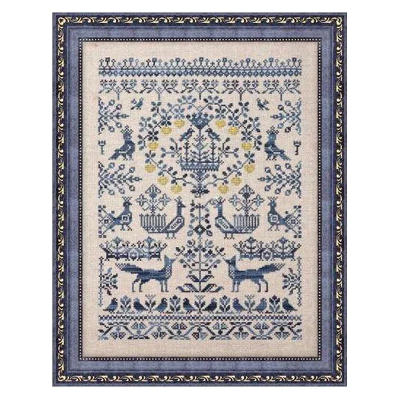 

Popular Counted Cross Stitch Kits for Home Decoration, Resurrected Apple Orchard Garden Owl Forest Animals, Popular, Top Quality