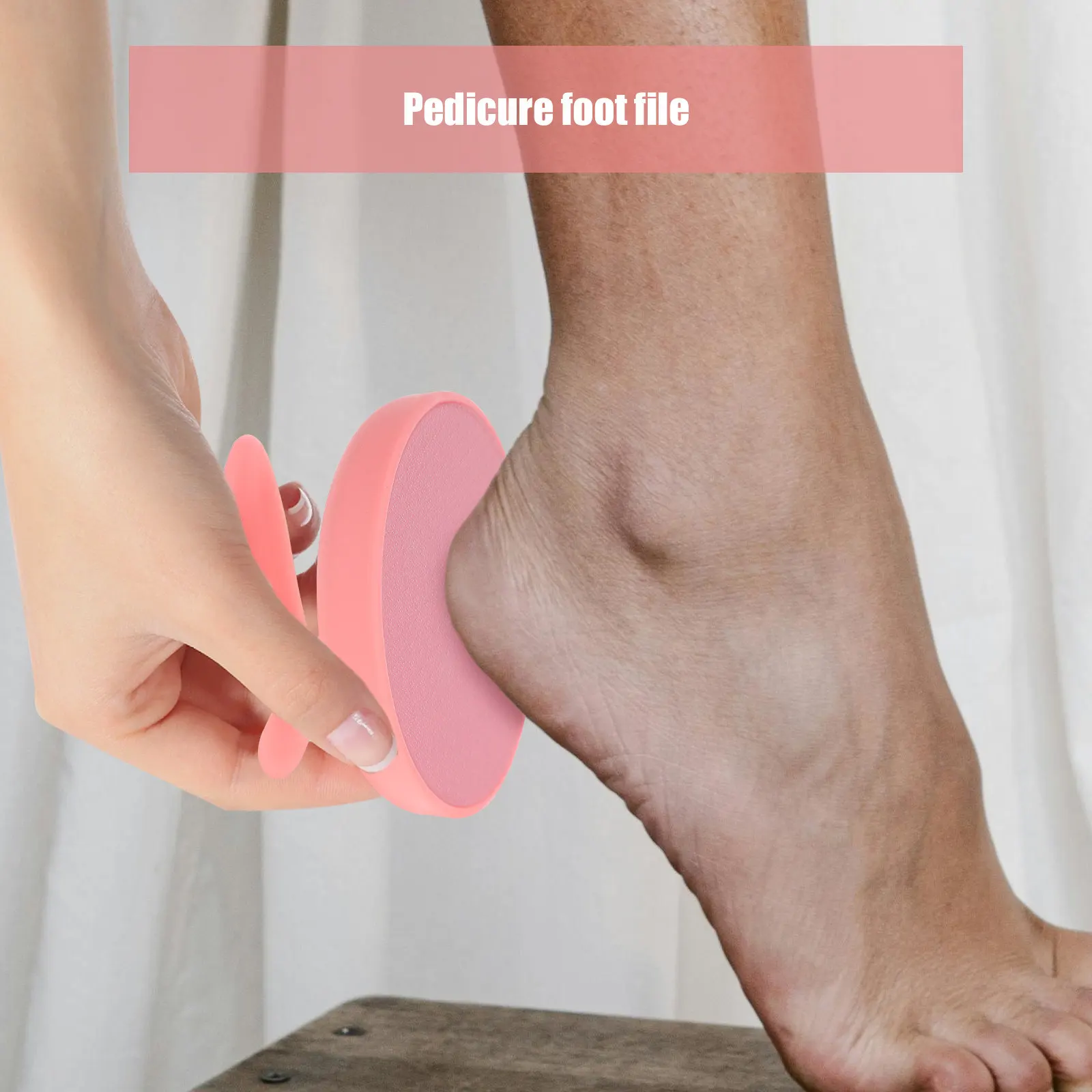 

Эргономичная портативная пилка для ног, средство для удаления огрубевшей кожи и мозолей, инструмент для педикюра и отшелушивания стоп