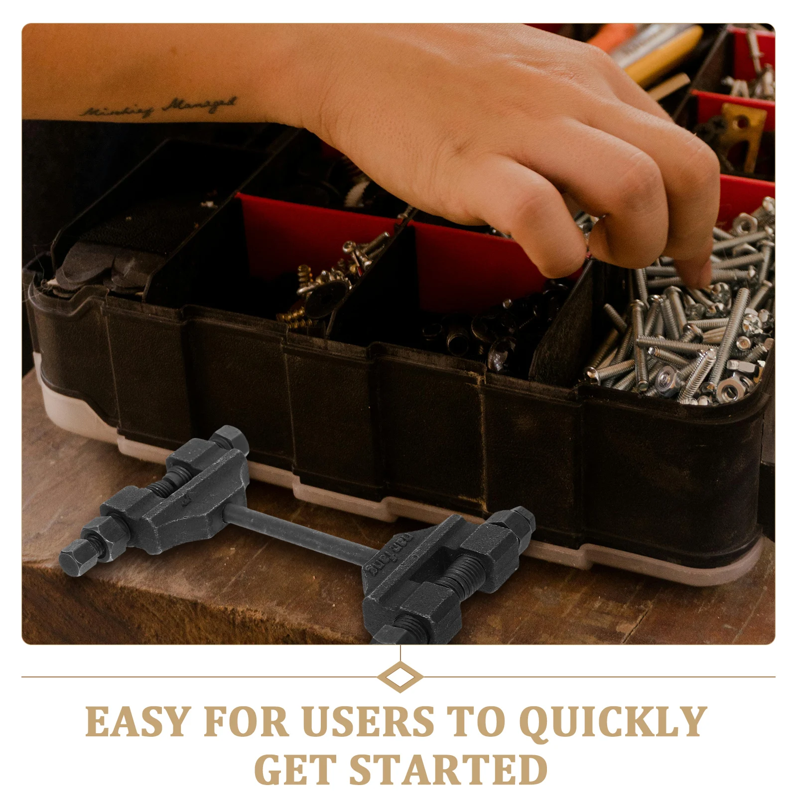 

Motorcycle Tool Kit Chain Breaker Repair Tools Bike Chain Maintenance Steel Dirt Efficient Disassembly Durable Design Multi