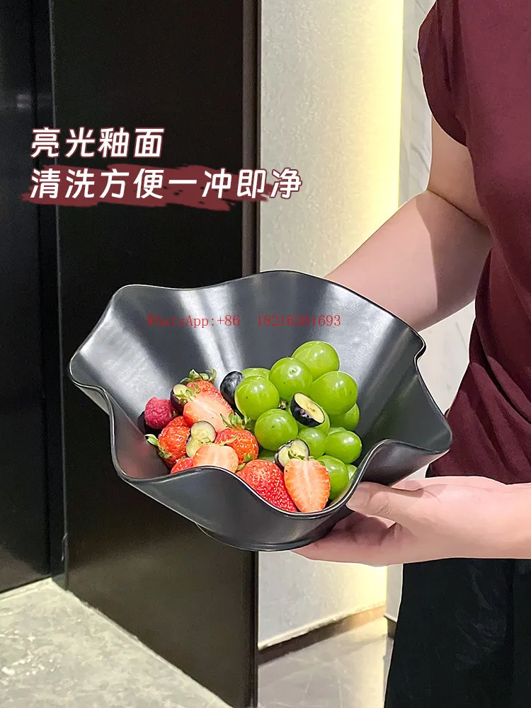 Store 2055   Exquisite Coffee Table, Fruit Storage Tray, Living Room, Luxurious High-end Ceramic Fruit Tray for Home Decor