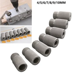3 In 1 Core Drill Sleeve M14 4/5/6/7/8/8/9/10mm Wood Drilling Guide Locator Reaming Drill Sleeve Drilling Guide Locator