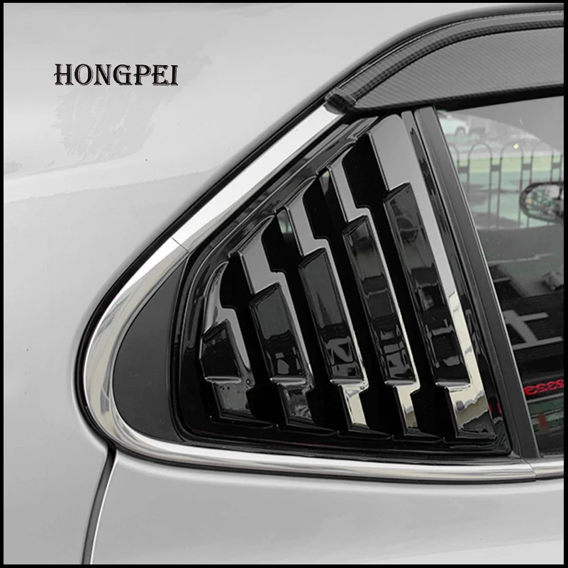 Car Styling For Toyota Camry 2018-2022 8th Rear Triangular Window Blind Shades Louver Vent Sill Molding Cover Trim Accessories