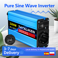 Pure sine wave DC 24V to AC 220V inverter 35000W/4500W/5000W/10000W European standard socket high-power vehicle inverter