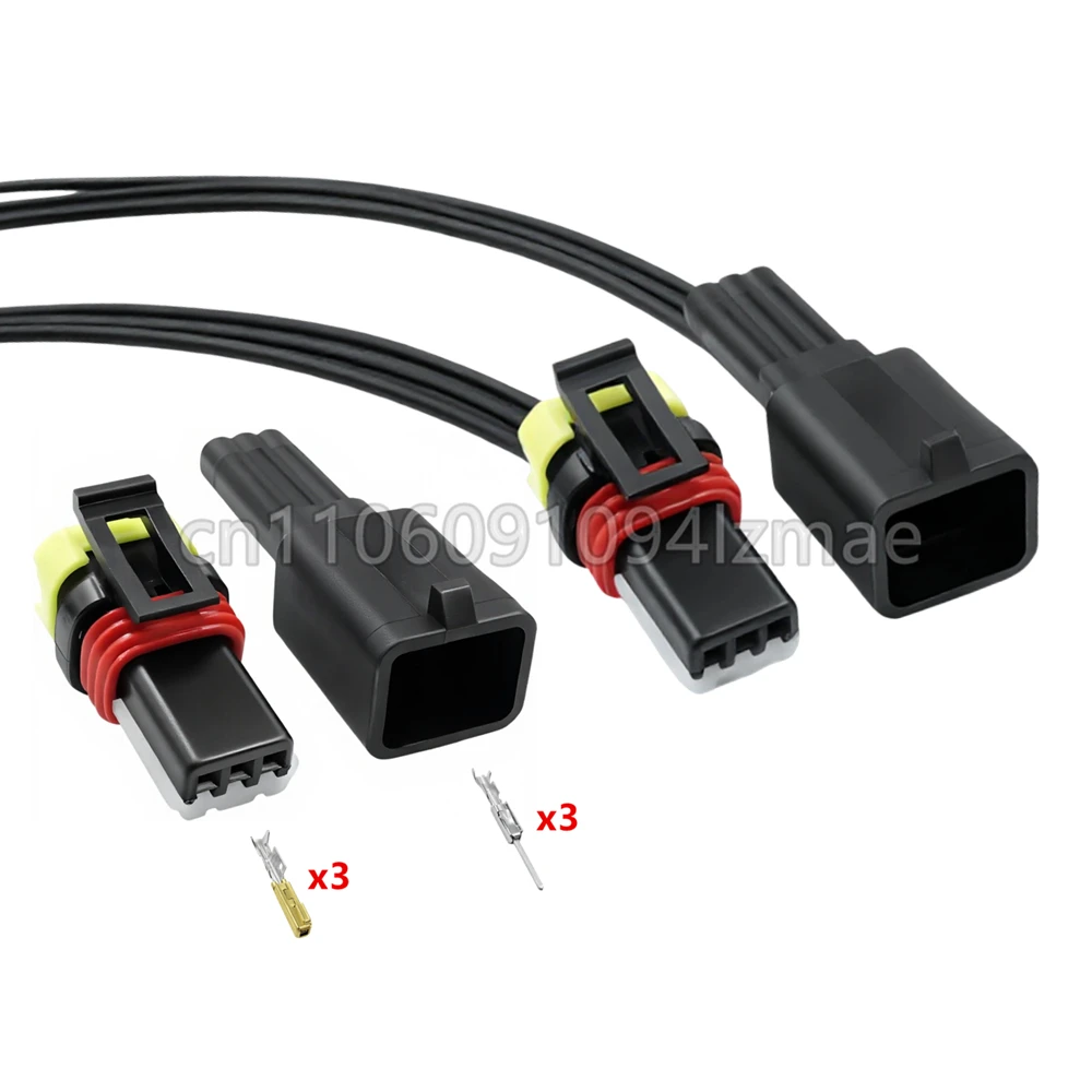 3 Pin AC Assembly Auto Headlamp Height Regulator Electric Wiire Cable Socket For Kia 1-936527-2