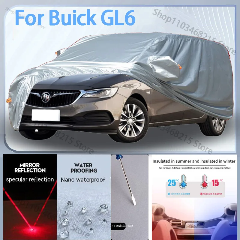 

For Buick GL6 Full Car cover with UV protection and Winter Insulation roles,Rainproof,Snowproof Ati-frost properties.