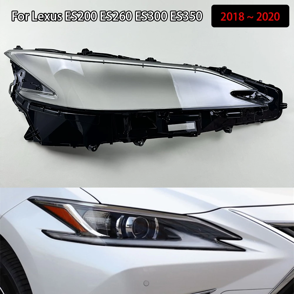 

Для Lexus ES200 ES260 ES300 ES350 2018 ~ 2020 абажур для фары, прозрачный абажур, крышка фары, линза из плексигласа