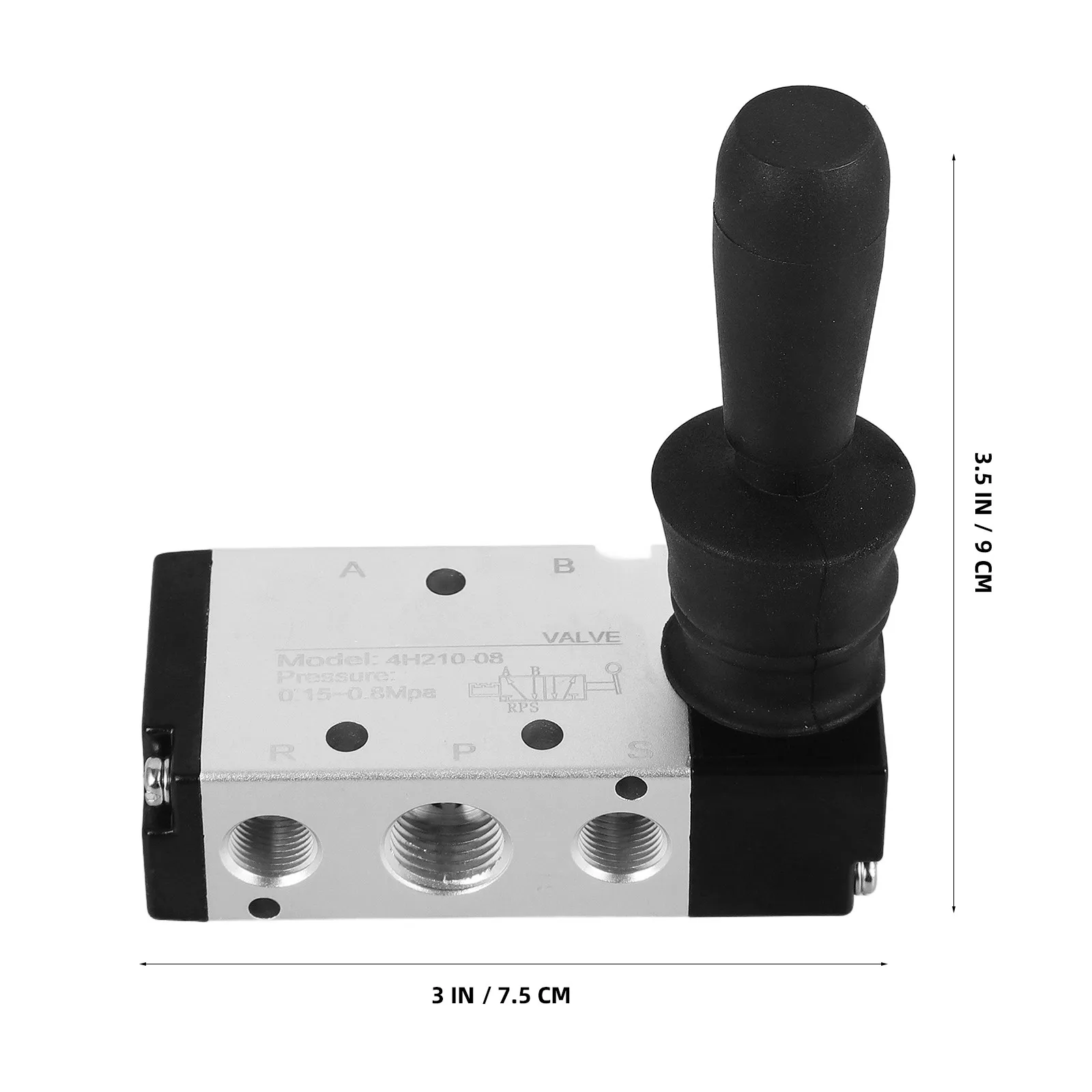 Manual Control Push Pull Valve Pneumatic Hand Lever Operated Air Valve Compact Sturdy Aluminum Design for Pneumatic Systems