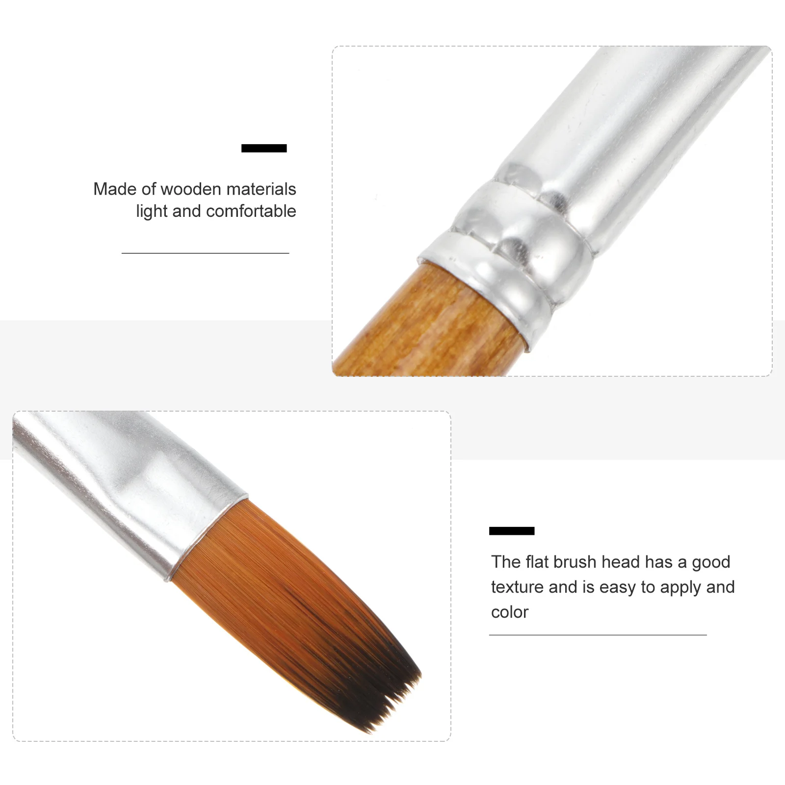 

1 set 1 Set Watercolor Paint Brush Wooden Handle Professional Art Painting Kit Useful Drawing Brush For Oil Watercolor Craft Art