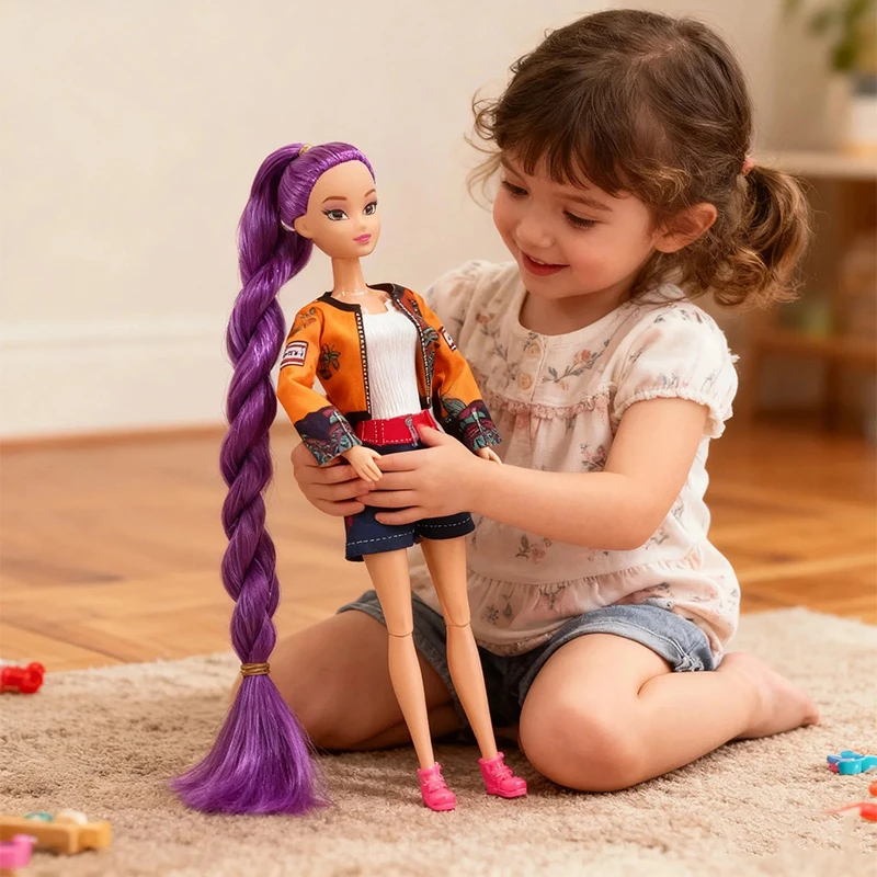 

New Kpop Demon Hunters Anime Merchandise Rumi Mira Zoyi Character %Figurine Birthday Gift ^Fan Club Gifts\ Joints Are Movable!!