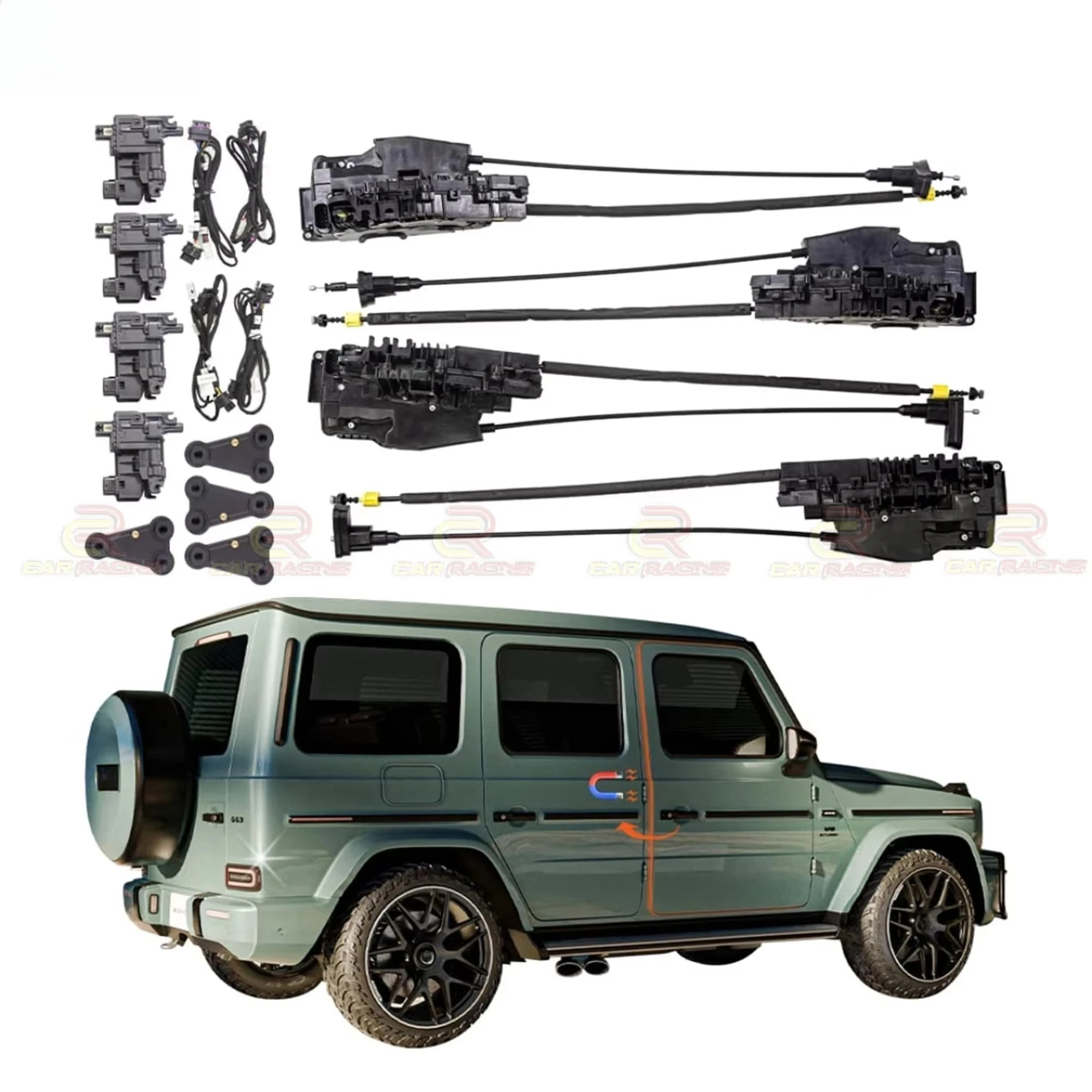 Closure Electric Suction Door Kit for Mercedes Benz G Wagon W464 AMG G500 G63 2019-2024 Soft Close Power Vacuum Door System