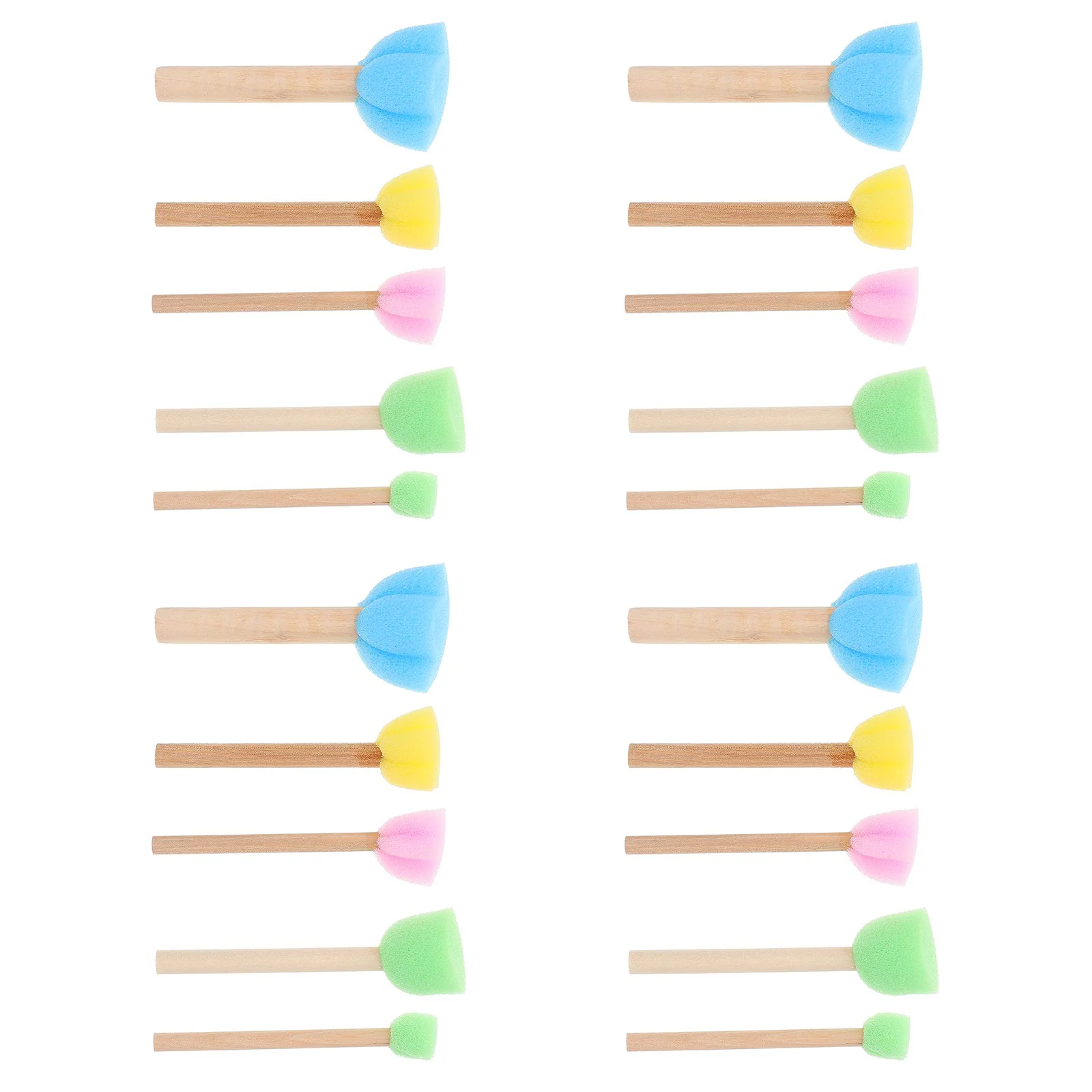 20 Pcs Painting Sponge Brush Doodling Tools Kids Brushes Drawing Graffiti Child