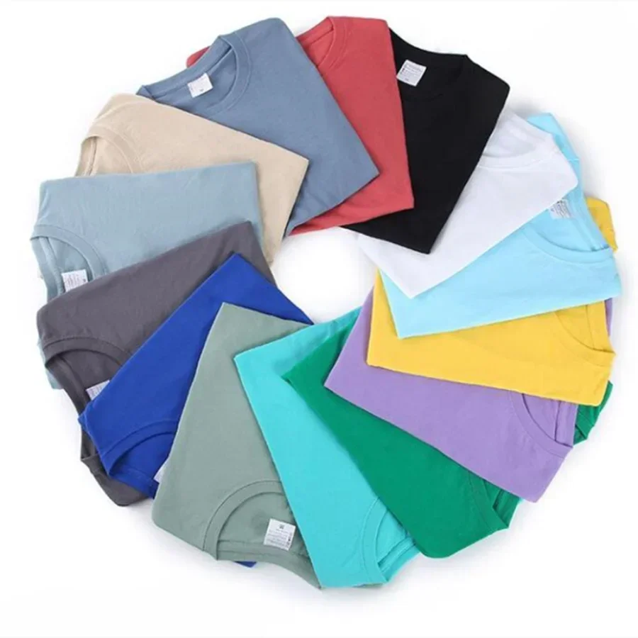 100% Cotton T-shirt Men Women Solid Color O Neck Short-sleeved Tops Summer Korean Loose Half-sleeve T Shirt Unisex M-4XL image 3