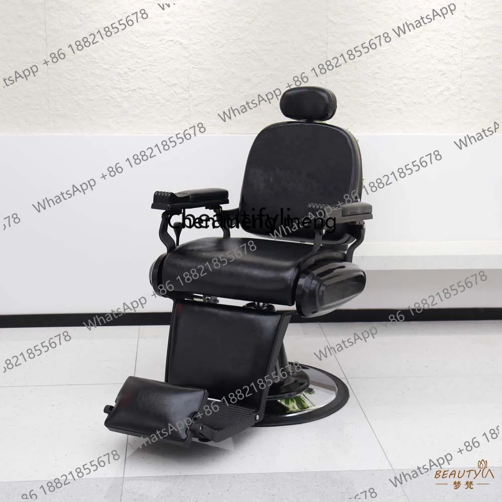zS173Men's Oil Head Barber Shop Hair Salon Hair Cutting Lift Shaving Slimming Chair