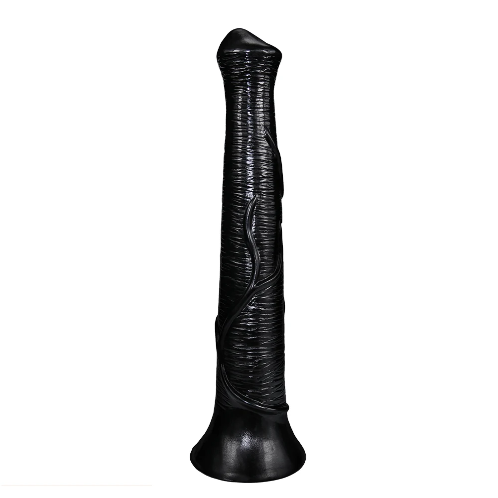 Dildo animale realistico stile cavallo gioco anale per donna_voghion.com