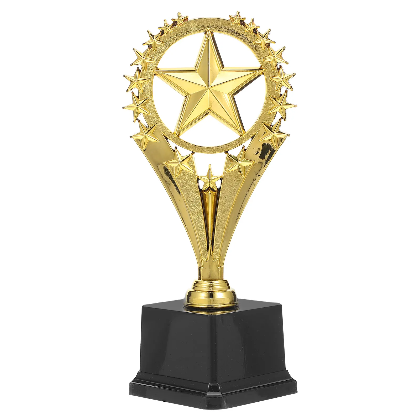 Small Gold Plastic Trophy for Vibrant Lightweight Safe Celebration Award Cup Dance Music Ballet Gymnastics Sports Party