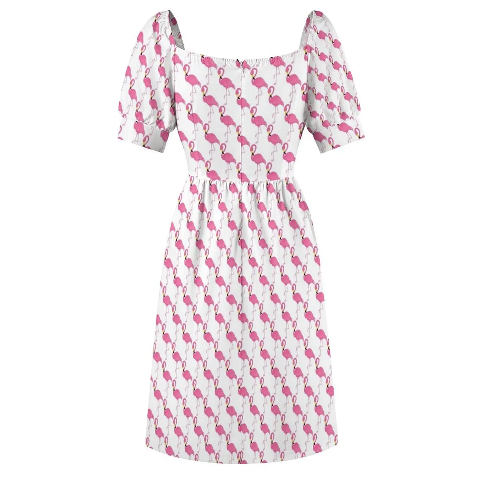 Hot Pink Flamingo Short Sleeved Dress dresses summer Female clothing evening dress woman bandage dress