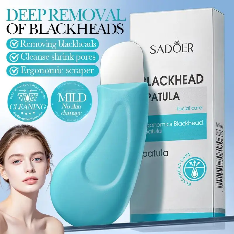 Manual Blackhead Remover Scraper Gentle Pore Cleansing Tool Portable Facial Beauty Device for Daily Skincare Routine