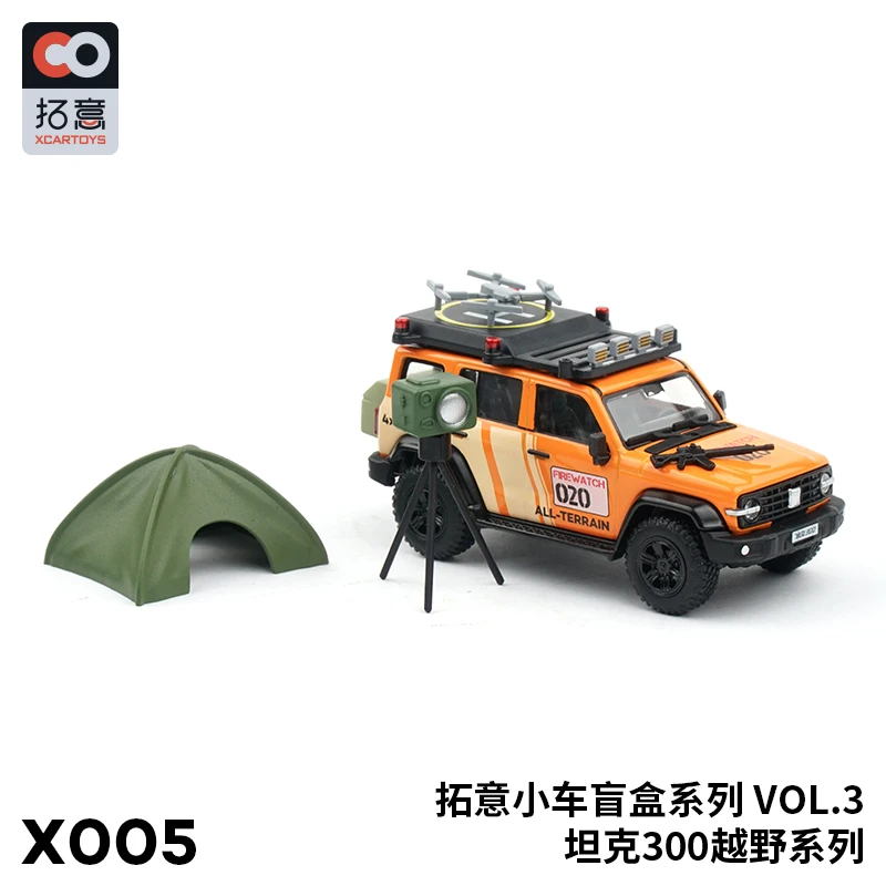 XCARTOYS 1:64 Tank 300 SUV Random Blind Box Diecast Simulation Model Cars Toys