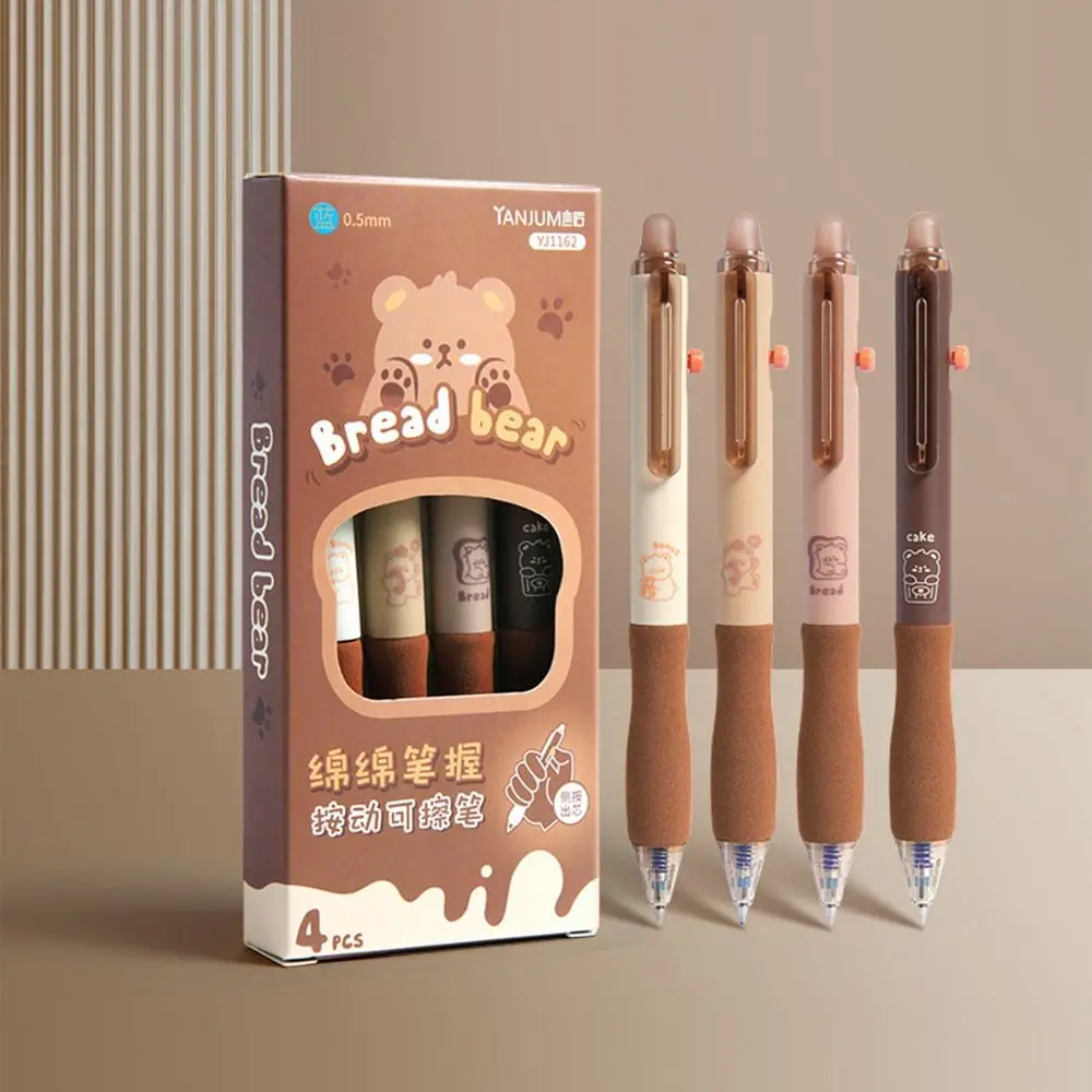 Kawaii Aesthetic Thermal Eraser Pen Cartoon Black Blue Ink Erasable Gel Pen Cute INS 0.5mm Writing Pen Office Supply image 4
