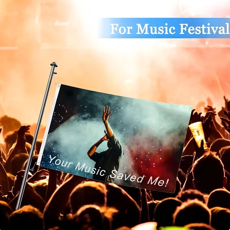 Any Size Custom Banner Flag Logo Decoration Birthday Graduation Ceremony Festival Event Shop Promotional Home Wall Decoration
