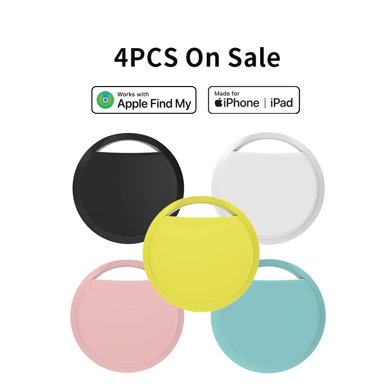 

4 pcs Long-Distance Anti-lose Tracker Positioning Far Away Finder for Apple Find My Voice Locate Keys Bag Smart Tag for IOS MFI