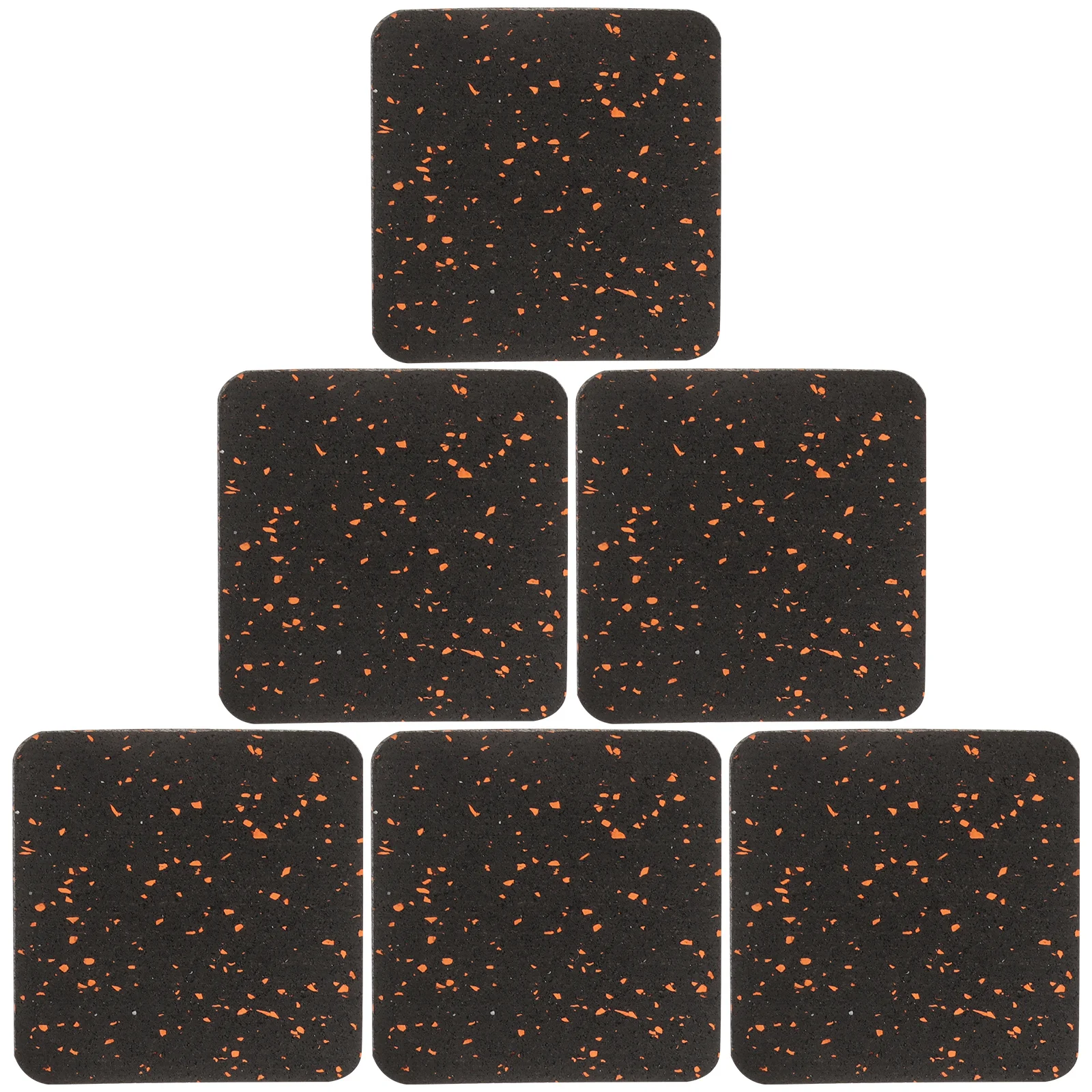 

6Pcs Treadmill Mat Carpet Hardwood Floors Noise Reducing Durable Rubber Mats for Fitness Equipment Treadmill Pad