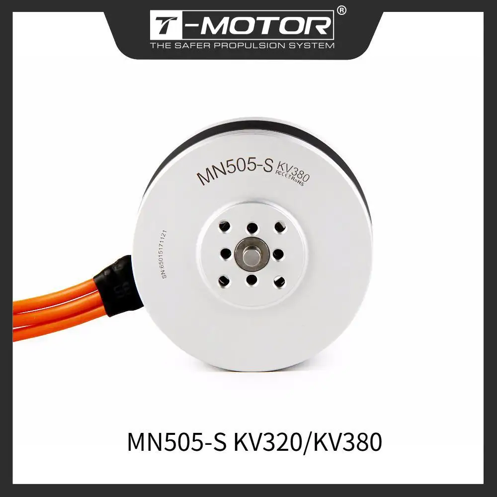 

T-MOTOR Brushless Motor MN505-S KV380 Waterproof UAV Motor with 5.4kg Max Thrust For multi-rotors VTOL Fixed-wings UAV Quadcopt