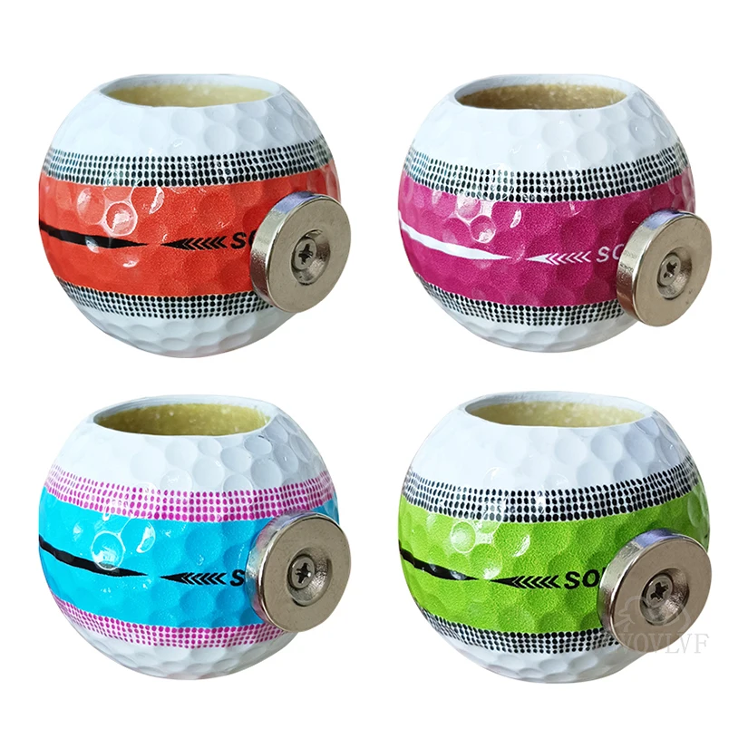 Golf Ball Appearance Cigar Holder with Magnet Gifts for Golfer Can be Adsorbed On The Cart Or Railing Golf Accessories