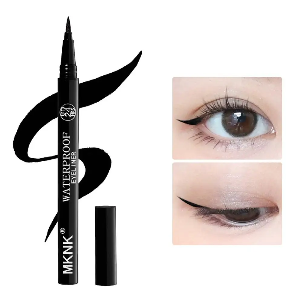 Quick-dry Eyeliner Pencil Makeup Waterproof Anti-Smudge Smooth Lasting Matte Eyeliner Matte Lasting Long Smooth Liquid 24H D0T3