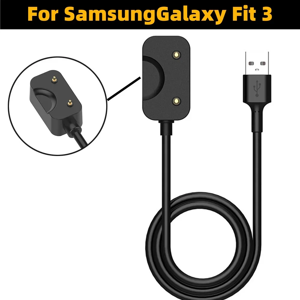 Charging Cable with Usb/Type C for The for Samsung Galaxy Fit 3 (SM-R390) Smartwatch, Including a Dock Adapter