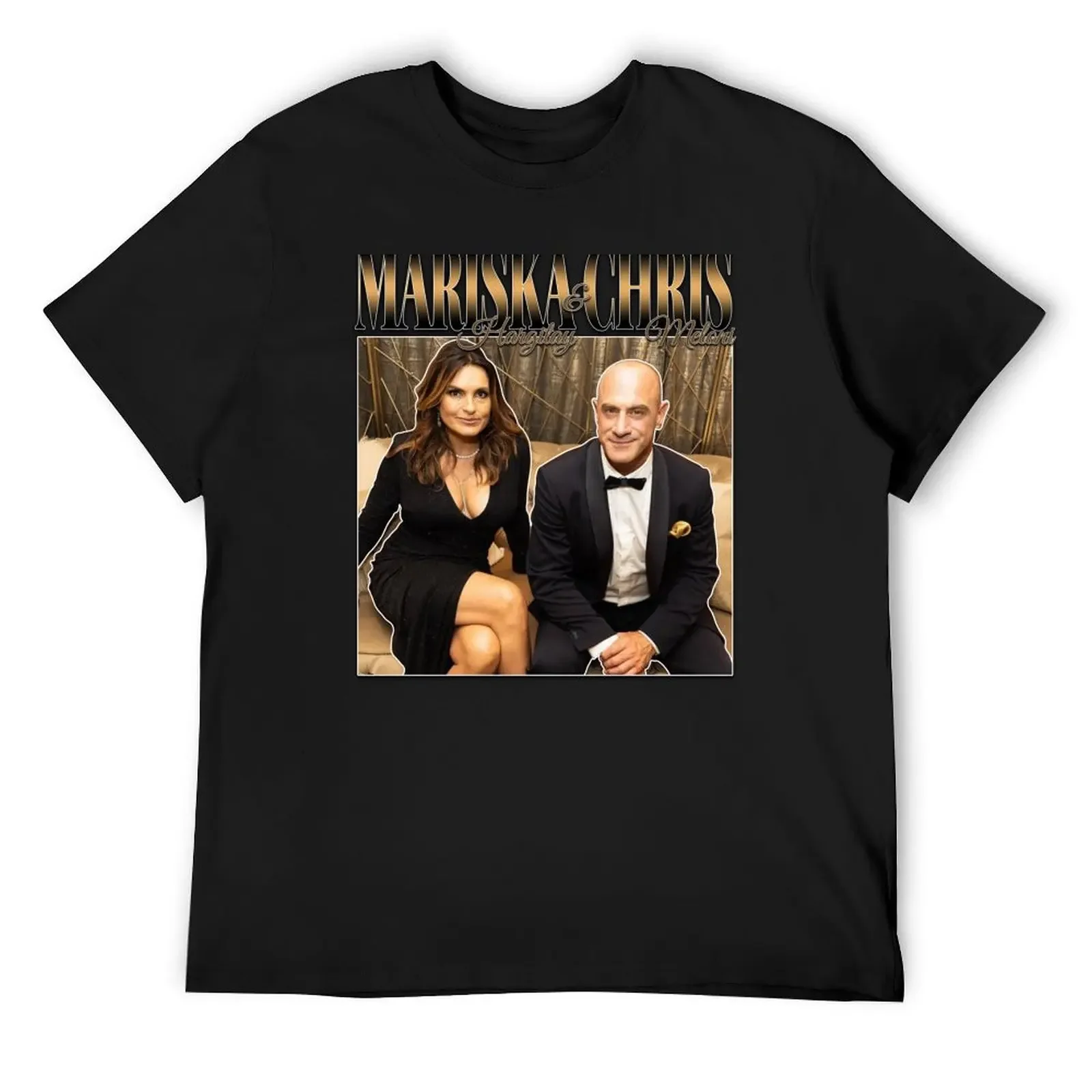 

Mariska Hargitay and Chris Meloni Chriska at the Emmys vol 2, винтажная футболка Homage в стиле 90-х, дешевые вещи, рубашки в стиле аниме для мужчин