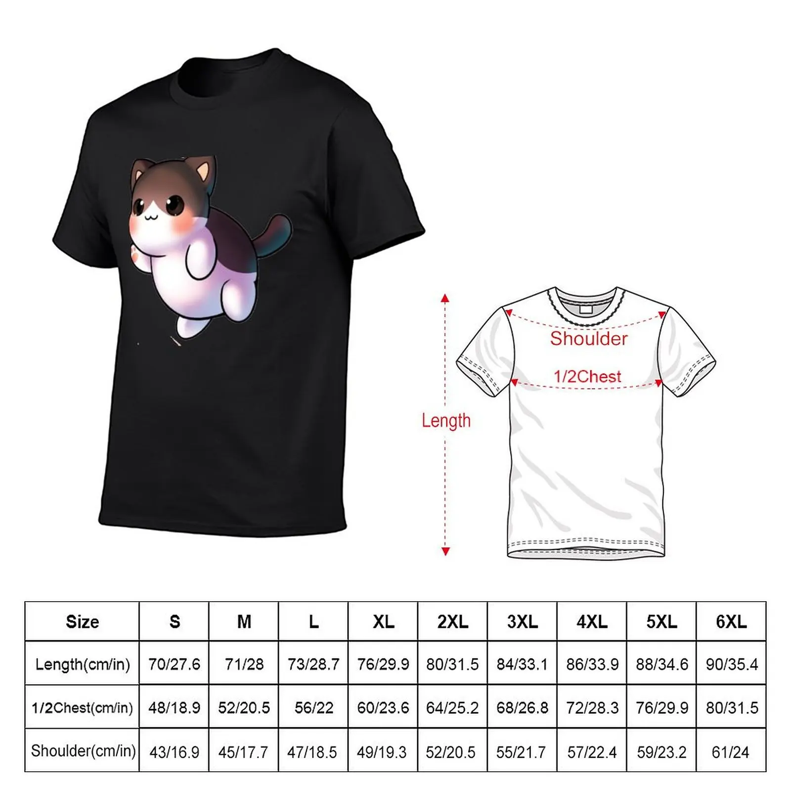 Copy of cute aphmau cat T-Shirt anime clothes graphic shirts sweat clothes for men