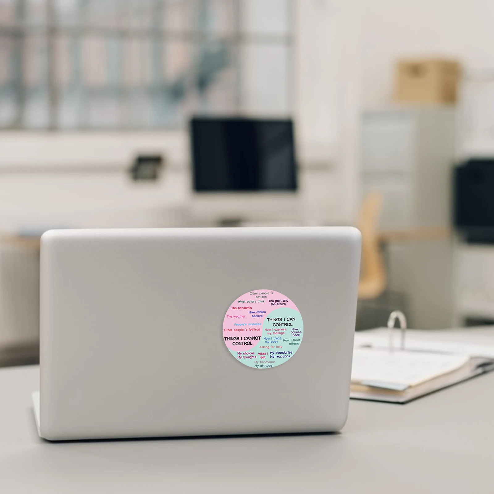 

PVC Magnetic Rubber Feeling Chart Sticker Emotion Wheel Laptop Refrigerator Freezer Decorative Clear Text Decal