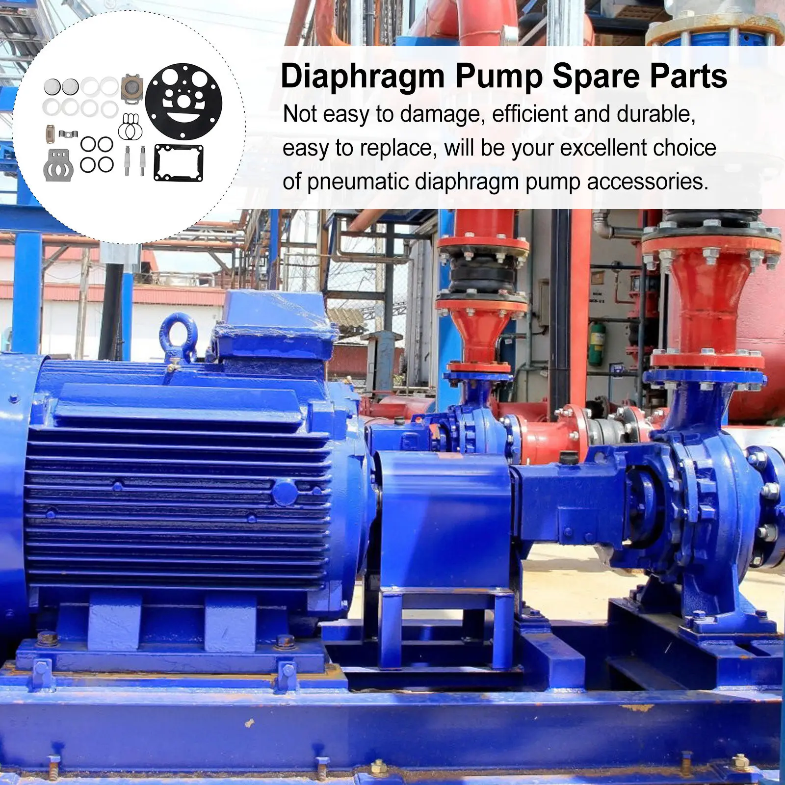 1Set High Quality Diaphragm Pump Repairing Kit Sturdy Steel Material Long Lasting Easy to Use Diaphragm Pump Repair Kit