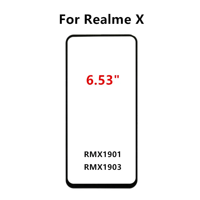 Touch Screen For Realme X X2 XT X3 SuperZoom X7 Pro X30 X50 M Front Panel LCD Display Out Glass Replace Repair Parts   OCA