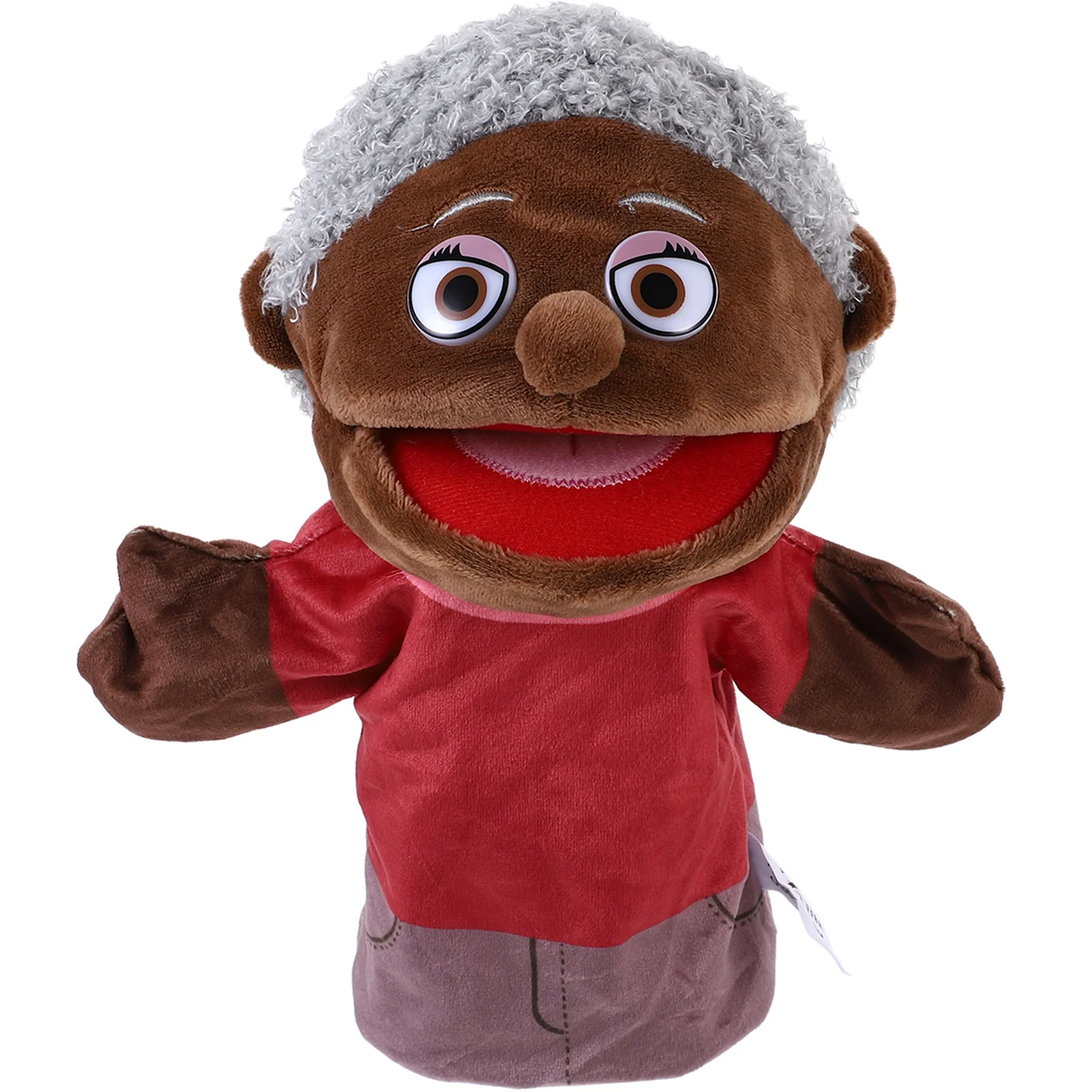 Marionnette à main, 1 pièce, figurine de dessin animé mignonne, éducative pour narration d'histoires, jeu créatif pour enfants, couleur vive, main réaliste pour membre de la famille