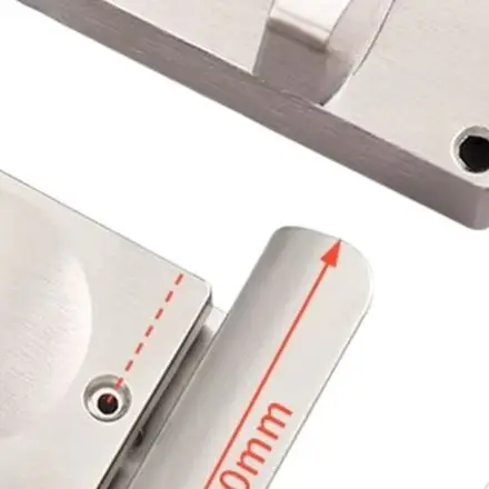 Stainless Steel Handle Indicator Lock for Public Toilets Zinc Alloy Housing Red Green Status Display 5.6x3.9x2.7cm Size