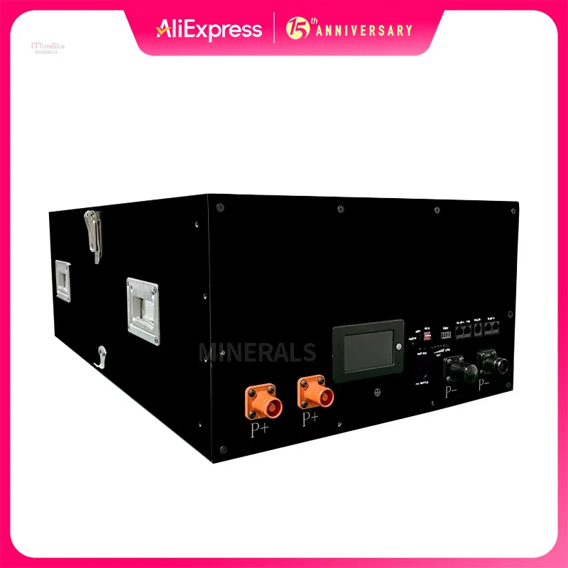 Custodia per batterie LiFePO4 48V 280ah Scatola da 51,2V con bilanciamento attivo 2A JK 16S 200A Smart BT Inverter BMS per solare